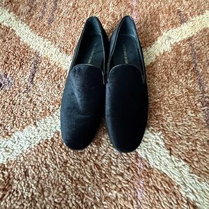 Vittorio Russo Black Velvet Loafers